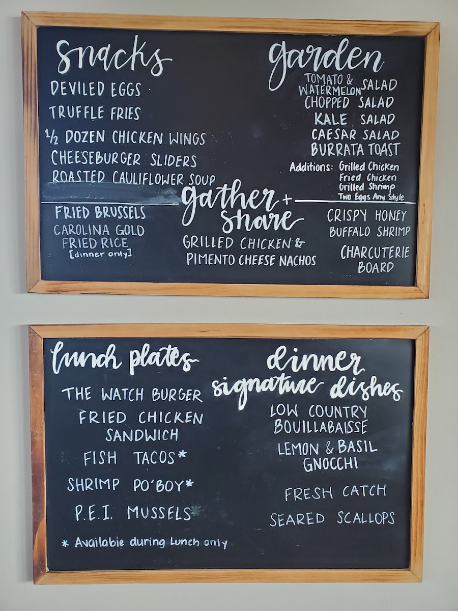 The Watch Rooftop Kitchen and Spirits Menu - Image 6